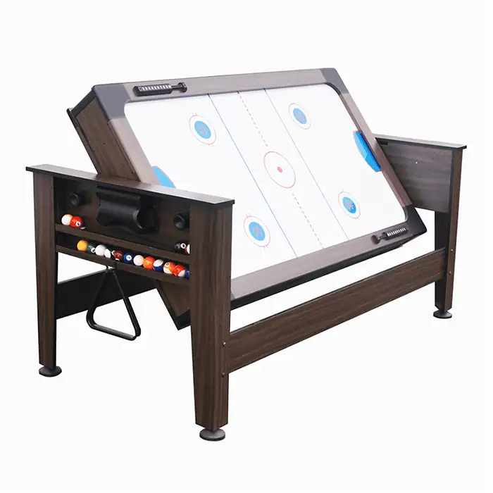 Air King 6ft Pool & Air Hockey Combination Table with Mahogany Body - Image 7