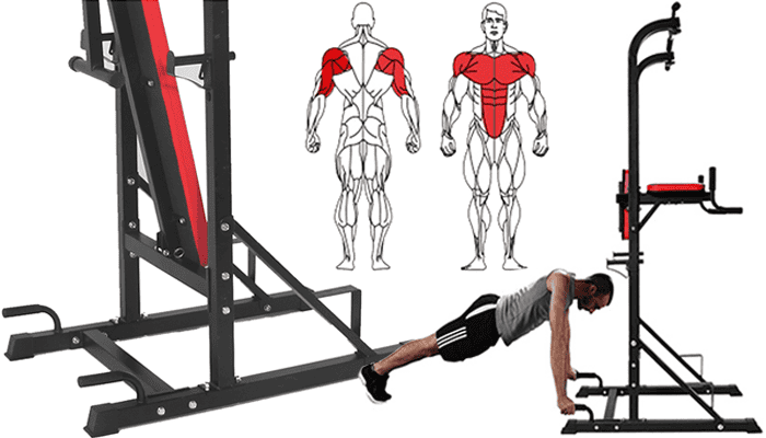 BodyTrain Power Tower and Weight Bench