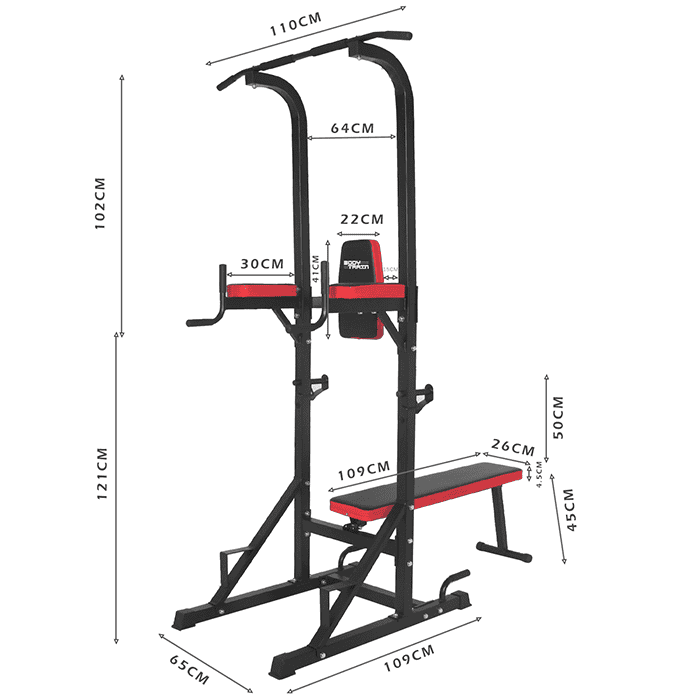 BodyTrain Power Tower and Weight Bench