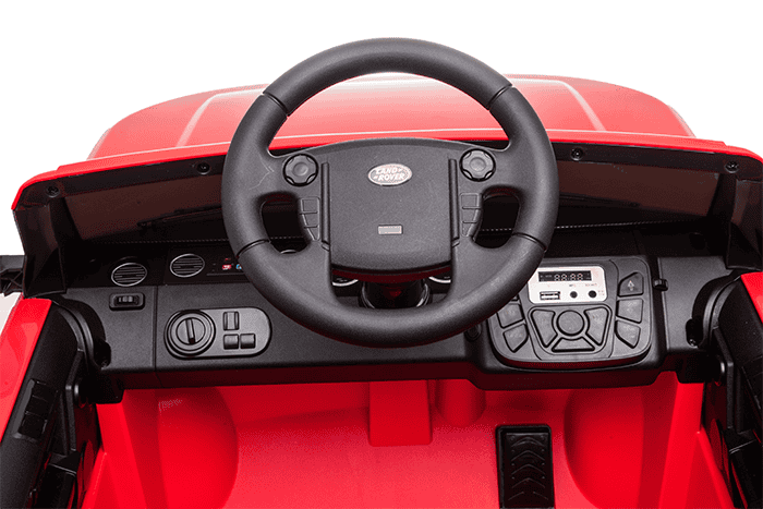 Kids Electric Ride On Land Rover Discovery 12v Single Seat Red - Image 31