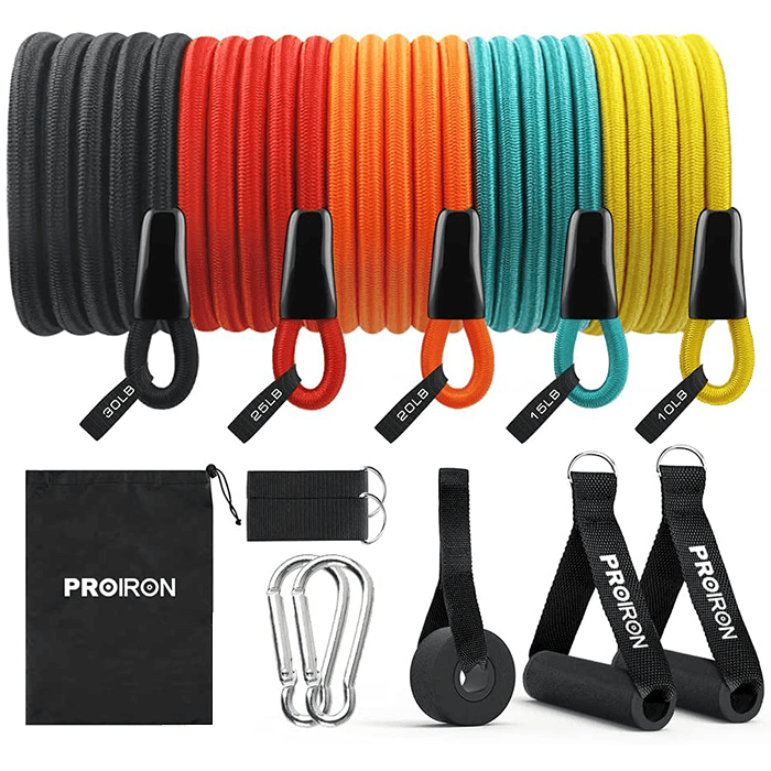 PROIRON Resistance Band Set with Handles, Ankle Straps and Door Anchor