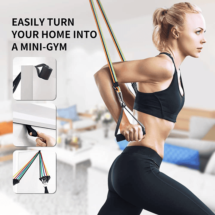 PROIRON Resistance Band Set with Handles, Ankle Straps and Door Anchor