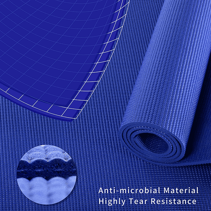 PROIRON Blue Yoga Mat with Free Carry Bag