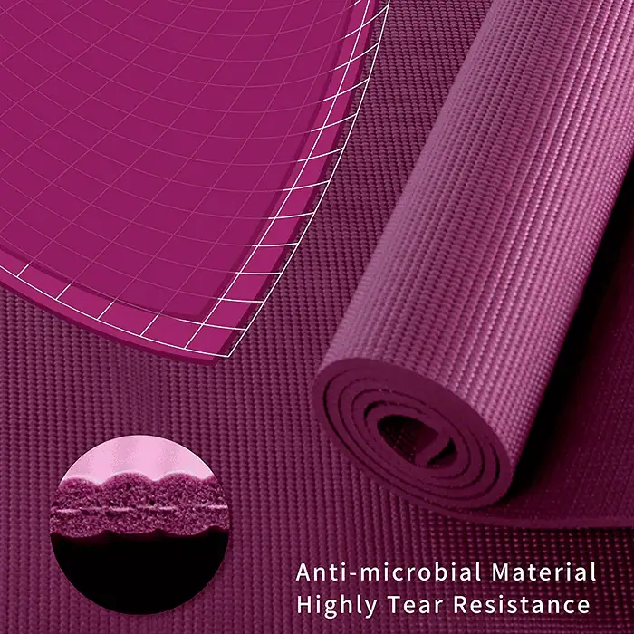 PROIRON Purple Yoga Mat with Free Carry Bag