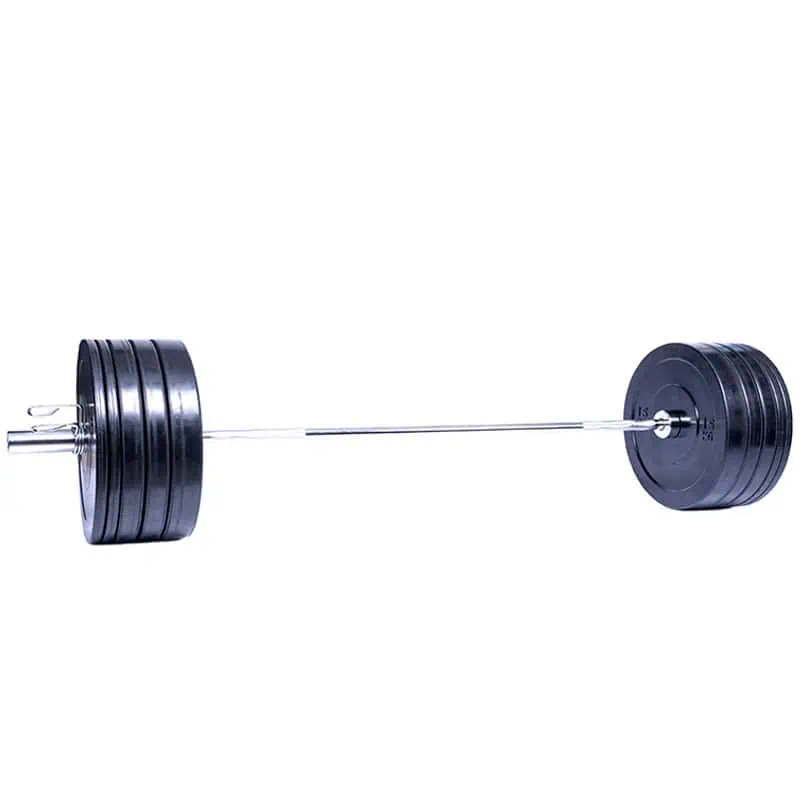 Ironman 100kg Olympic Bumper Weight Set with 72" Olympic Weight Bar