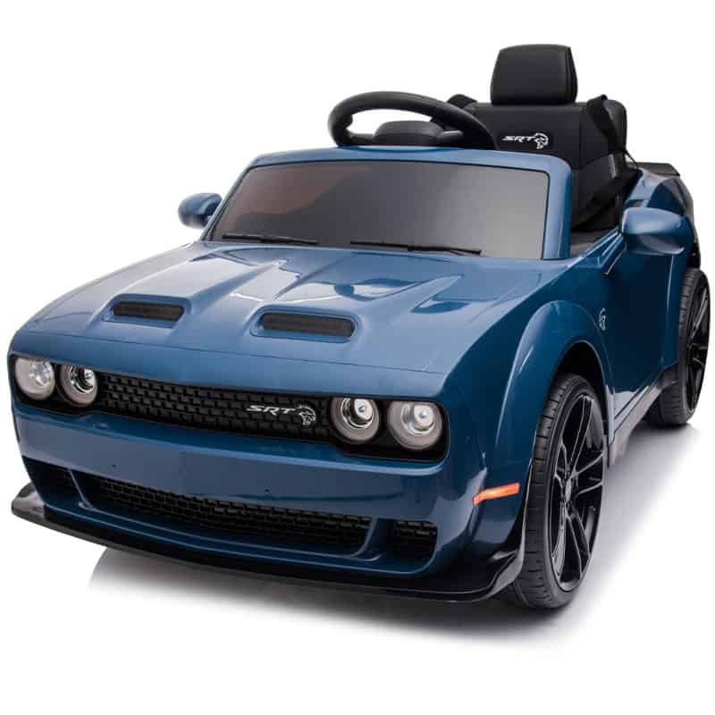 Kids Electric Ride On 12V Dodge Challenger Blue