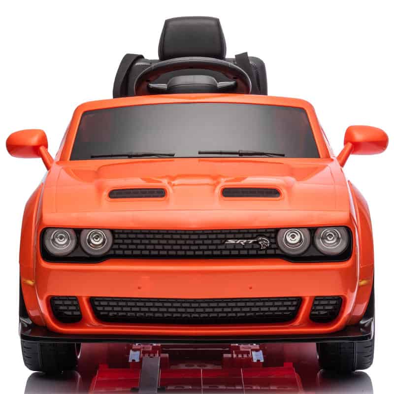 Kids Electric Ride On 12V Dodge Challenger Orange