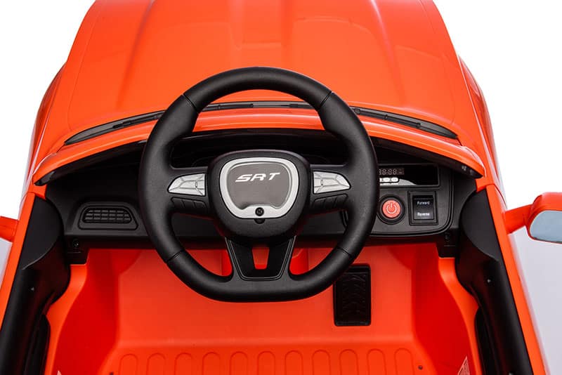 Kids Electric Ride On 12V Dodge Challenger Orange