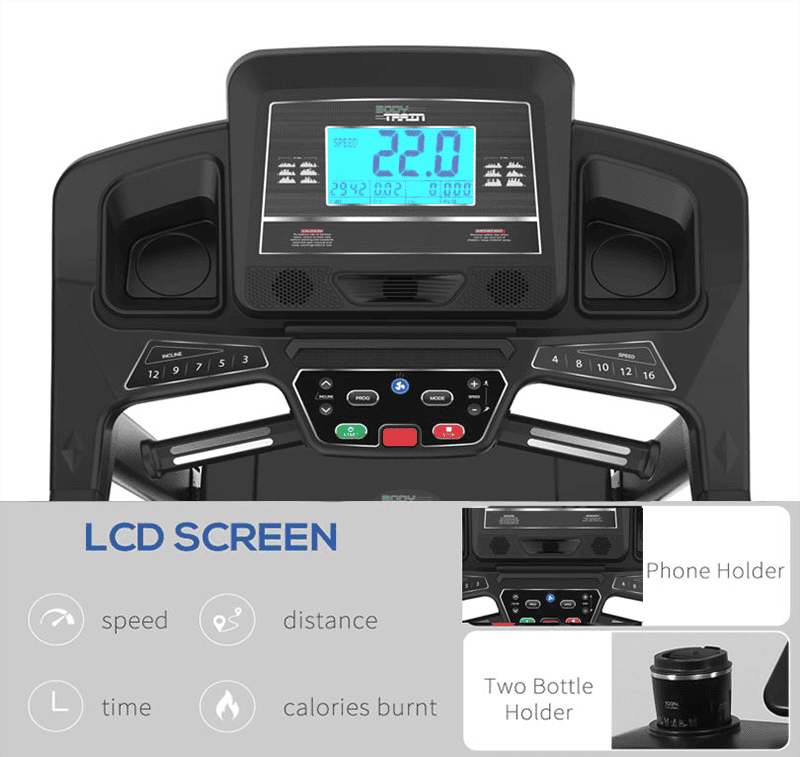 Bodytrain Xerxes Pro Motorised Folding Bluetooth Treadmill
