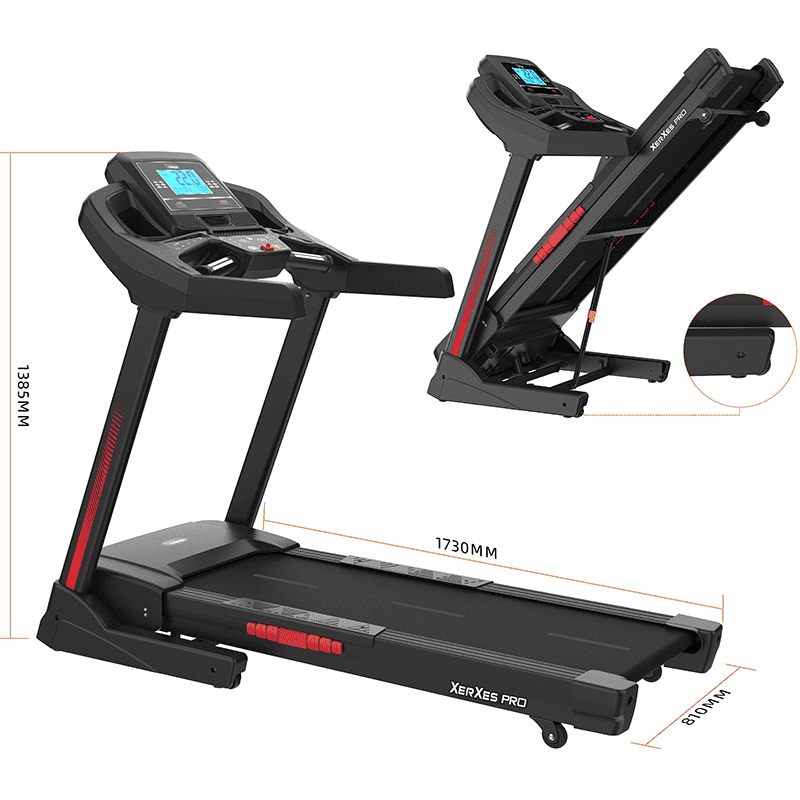 Bodytrain Xerxes Pro Motorised Folding Bluetooth Treadmill