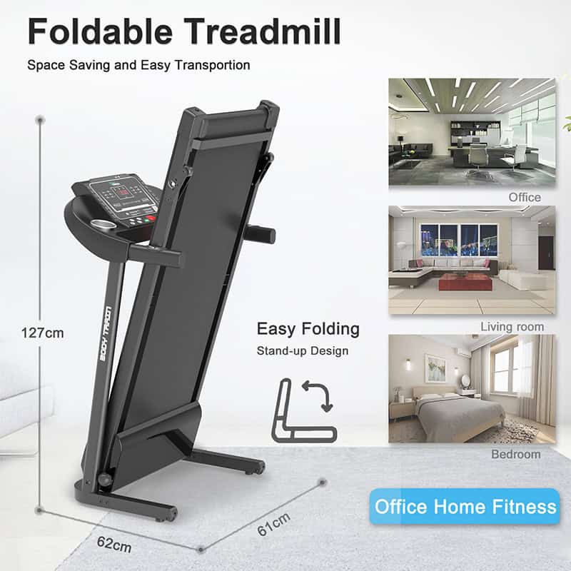BodyTrain S105 Motorised Folding Bluetooth Treadmill