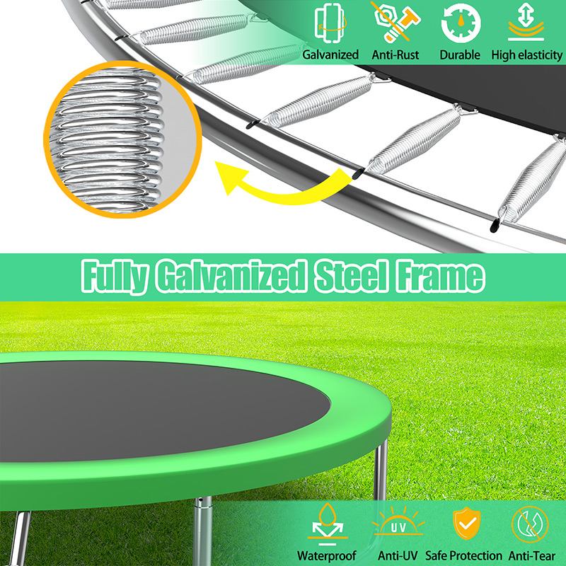8ft Trampoline and Safety Enclosure