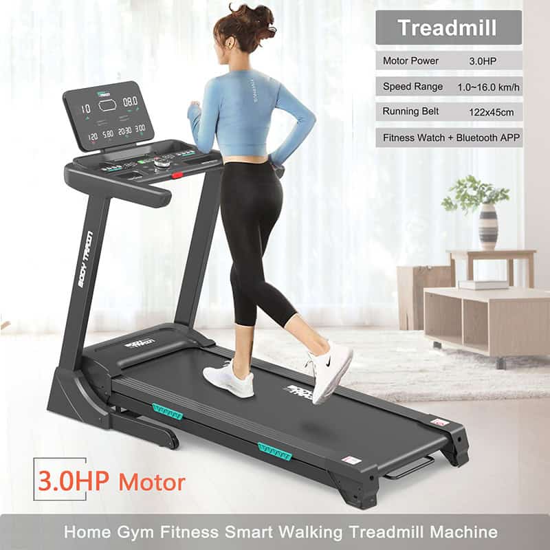 BodyTrain 7008 Motorised Folding Bluetooth Treadmill
