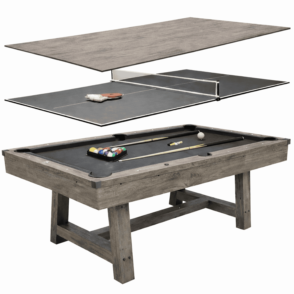 Air King Deluxe 7ft Pool Table with Dinning Top and Table Tennis - Image 14