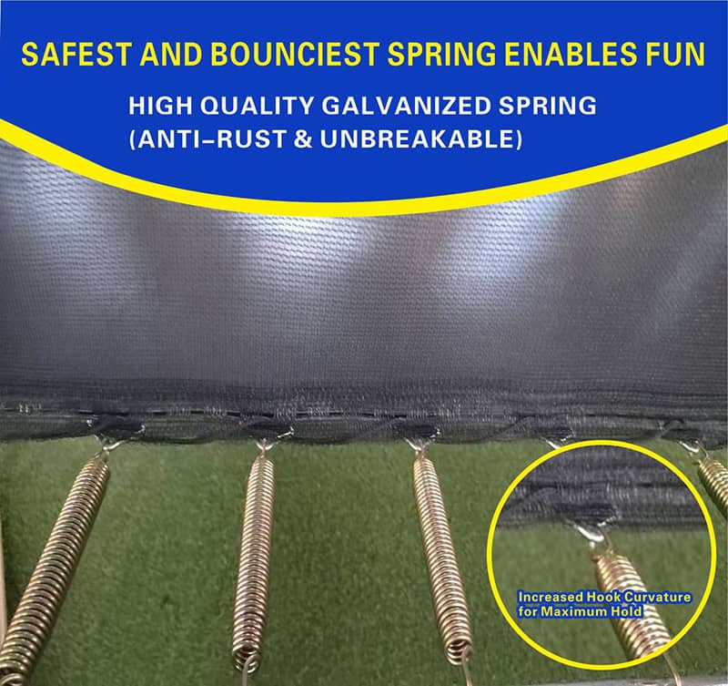 5x7ft Rectangular Trampoline with Safety Enclosure Black - Free Ladder Shoe Tidy Anchor Kit Basketball