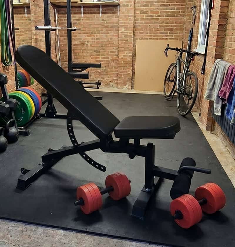 IronMan Professional Weight Training Bench & 32kg Dumbbell Set - Image 2