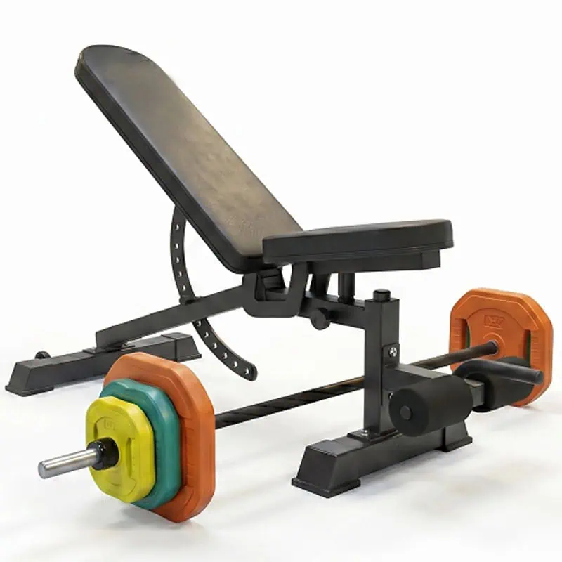 Ironman Professional Weight Training Bench & 20kg Pump Barbell Set