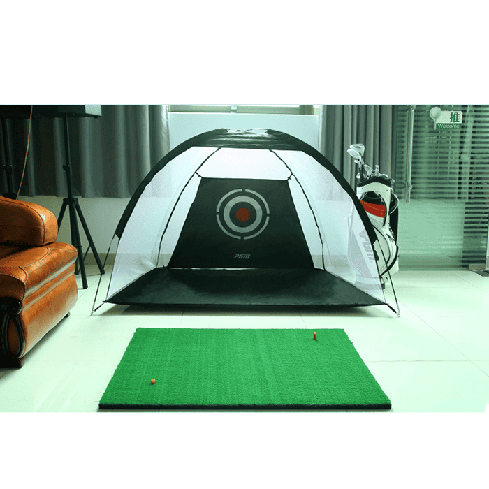 Hillman Golf Artificial Turf Large Practice Mat with Rubber Tee