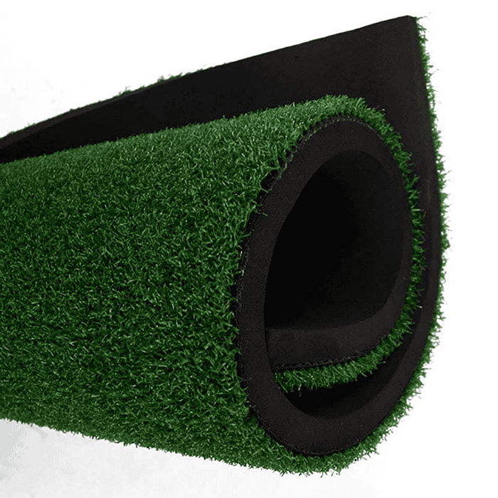 Hillman Golf Artificial Turf Large Practice Mat with Rubber Tee