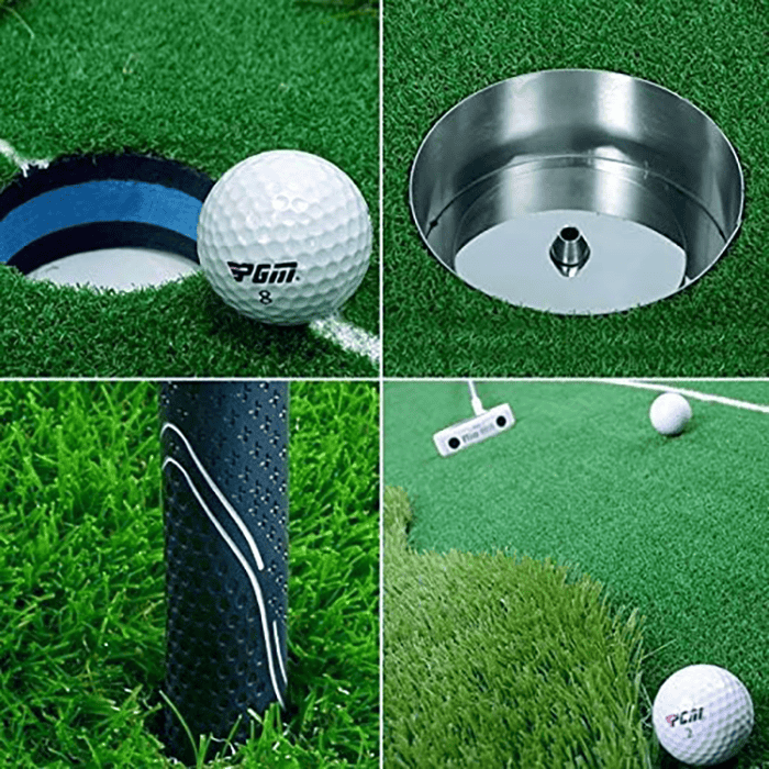 Hilllman PGM Golf Artificial Turf Two Hole Putting Green