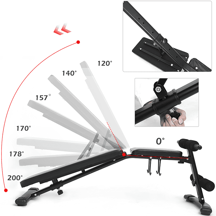 BodyTrain Adjustable Dumbbell Bench