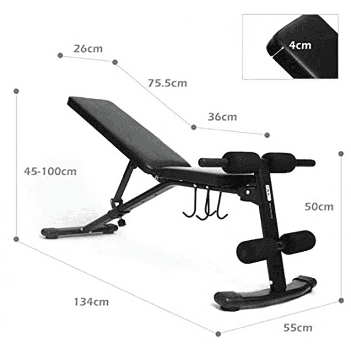 BodyTrain Adjustable Dumbbell Bench