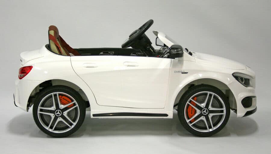 Kids Electric Car Mercedes CLA45 AMG 12v - White Gloss LICENCED PRODUCT - Image 3