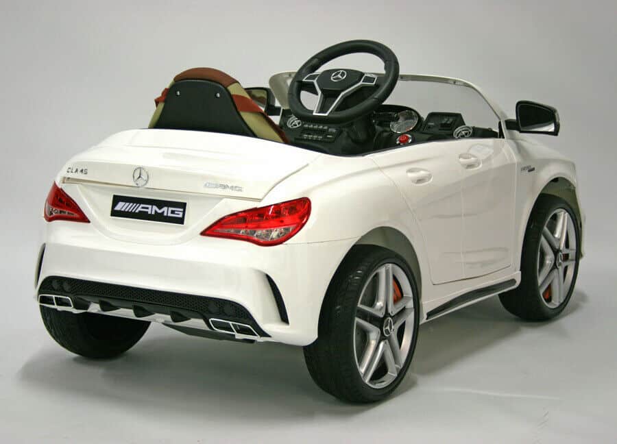 Kids Electric Car Mercedes CLA45 AMG 12v - White Gloss LICENCED PRODUCT - Image 4