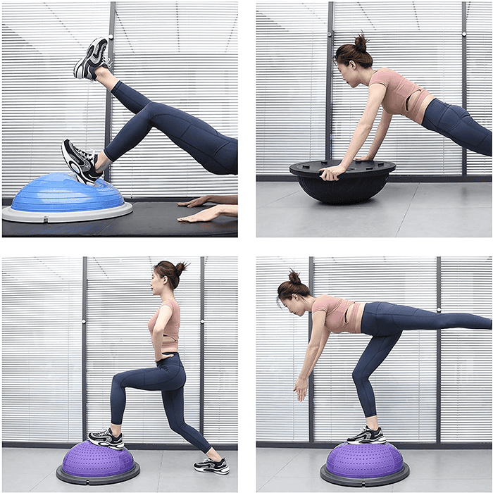 PROIRON Balance Trainer Purple with Resistance Bands & Pump