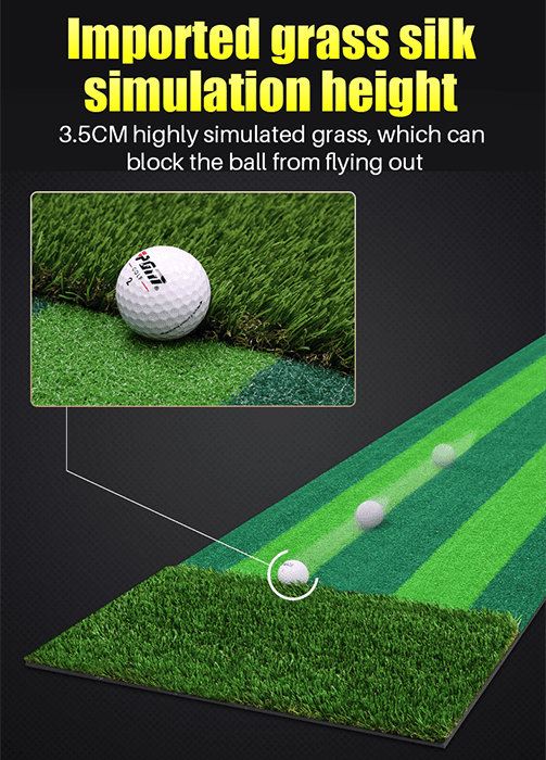 Hilllman PGM Two-Tone Artificial Turf Golf Putting Green