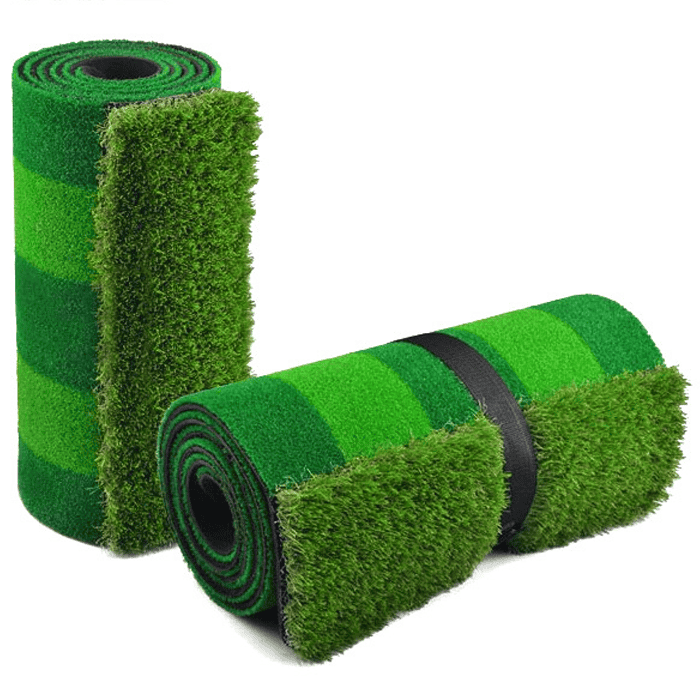 Hilllman PGM Two-Tone Artificial Turf Golf Putting Green with Putting Cup