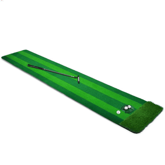 Hilllman PGM Two-Tone Artificial Turf Golf Putting Green with Putting Cup