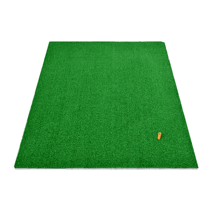 Hillman PGM Semi-Automatic Golf Ball Dispenser and Artificial Turf Large Practice Mat with Rubber Tee Package