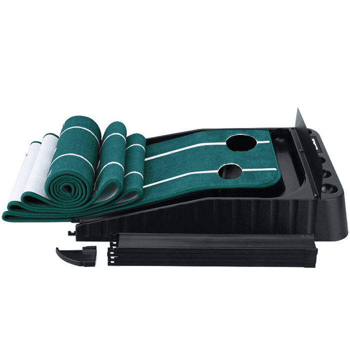 Hillman PGM 3m Golf Putting Trainer Velvet Carpet with Auto Ball Return