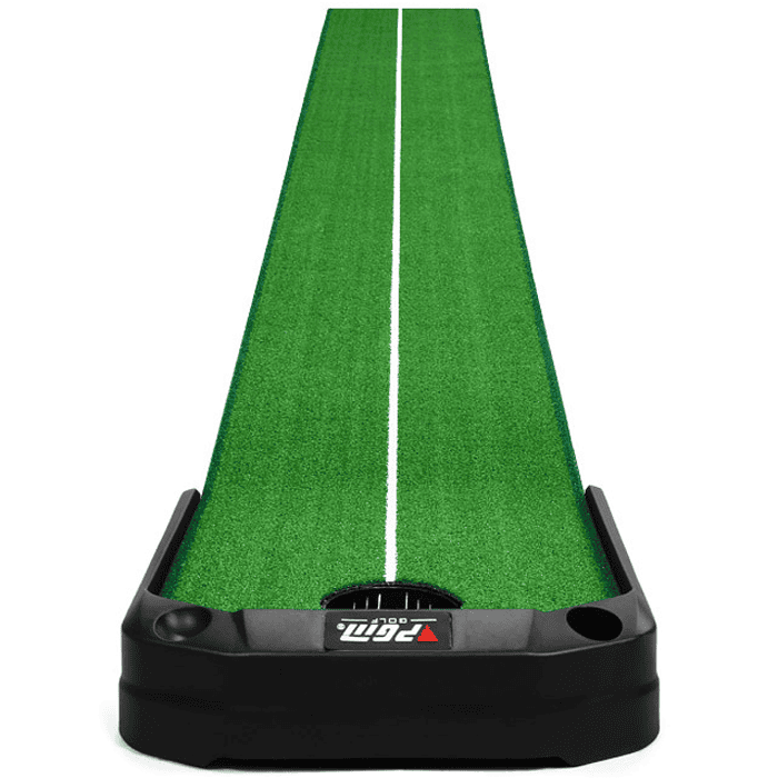 Hillman PGM 3m Golf Putting Trainer Artificial Turf with Electronic Ball Return