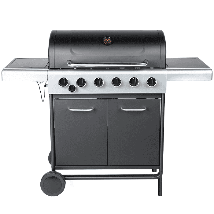 Embermann Prestige 6 Burner Gas Barbecue with Side Burner, Free Heavy-Duty Cover & Deluxe BBQ Tool Set - Image 3