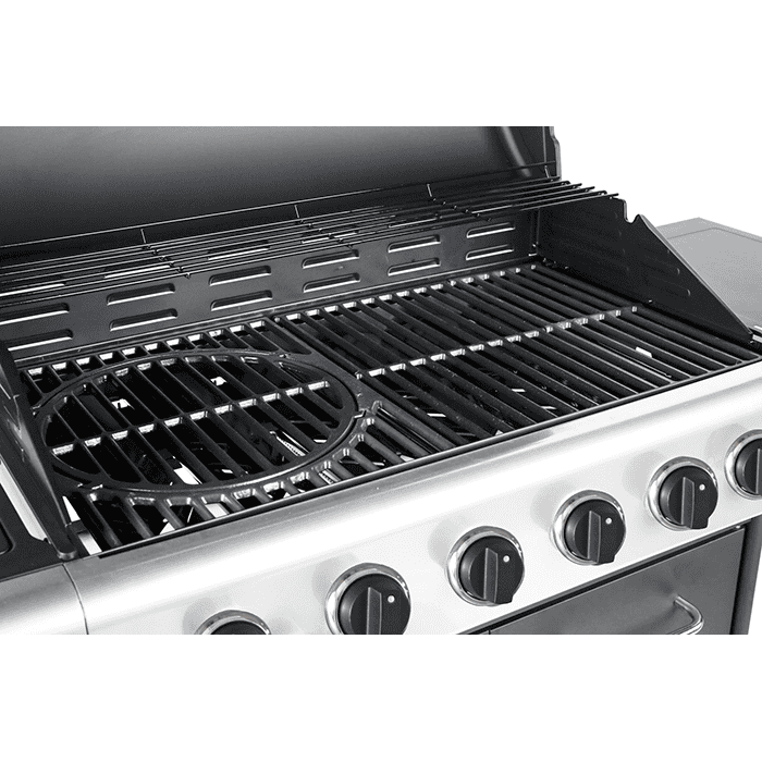Embermann Prestige 6 Burner Gas Barbecue with Side Burner, Free Heavy-Duty Cover & Deluxe BBQ Tool Set - Image 6
