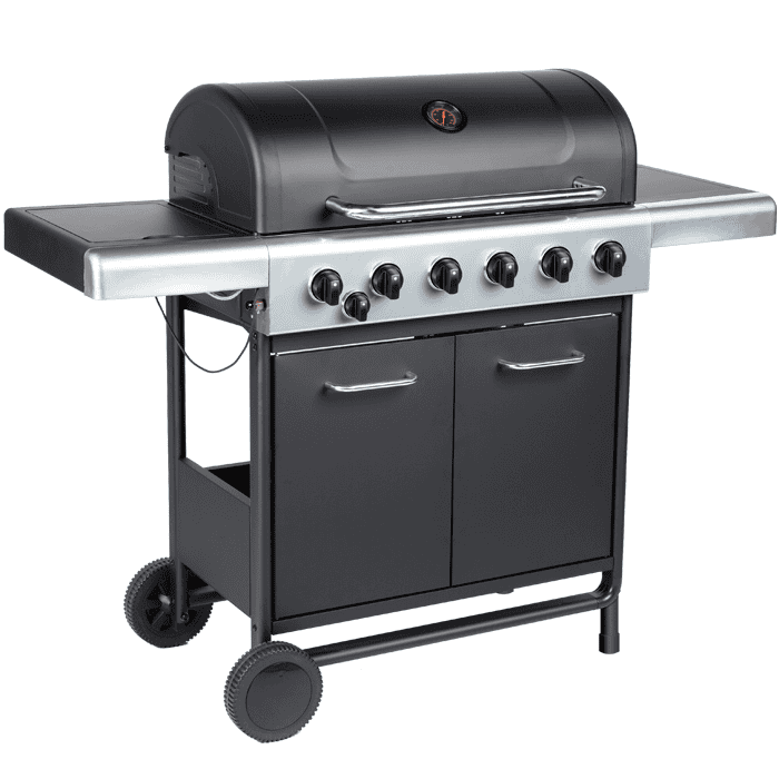 Embermann Prestige 6 Burner Gas Barbecue with Side Burner, Free Heavy-Duty Cover & Deluxe BBQ Tool Set - Image 2
