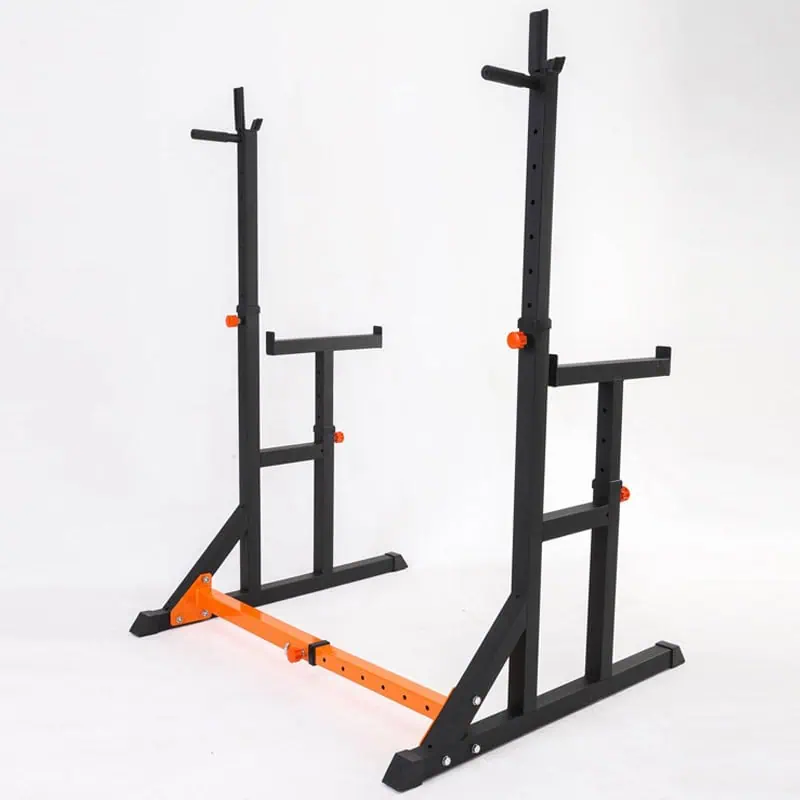 BodyTrain Adjustable Squat & Bench Press Rack with Foldable Adjustable Weight Bench Package