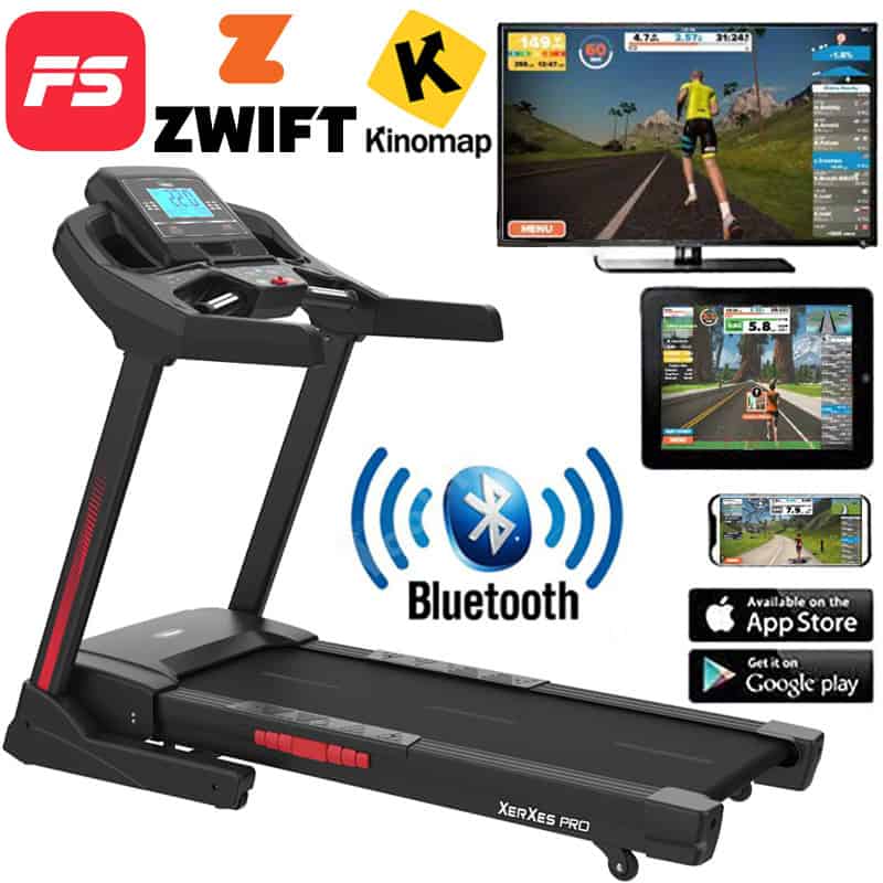 Bodytrain Xerxes Pro Motorised Folding Bluetooth Treadmill