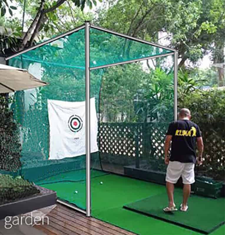 Hillman PGM 3m Semi-Commercial Golf Practice Cage and 1.5m Deluxe Practice Mat Package