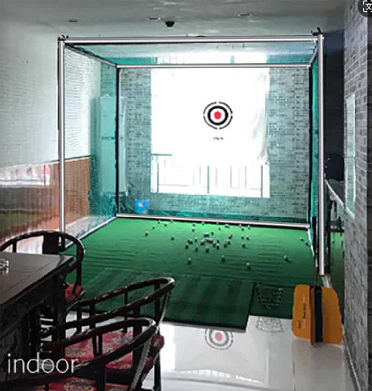 Hillman PGM 3m Semi-Commercial Golf Practice Cage and 1.5m Deluxe Practice Mat Package