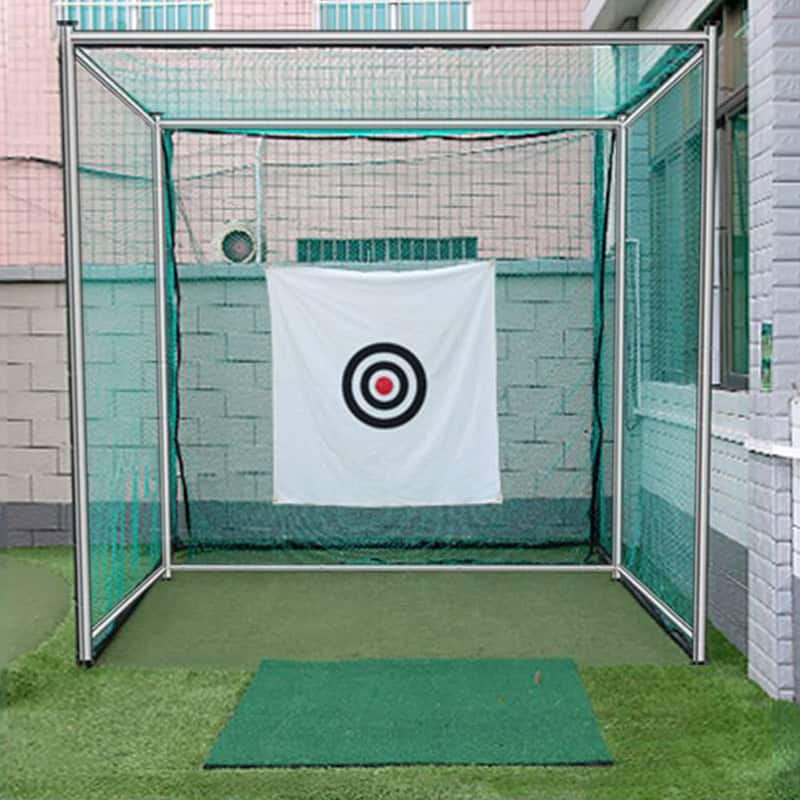 Hillman PGM 3m Semi-Commercial Golf Practice Cage and 1.5m Deluxe Practice Mat Package