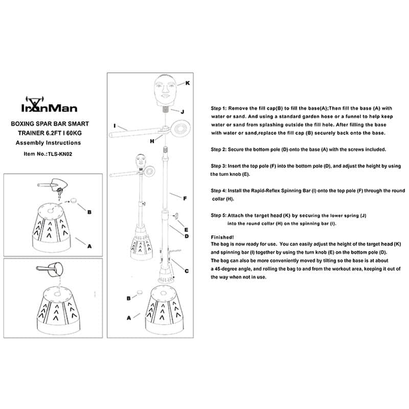 Ironman Boxing Deluxe Smart Reflex Trainer
