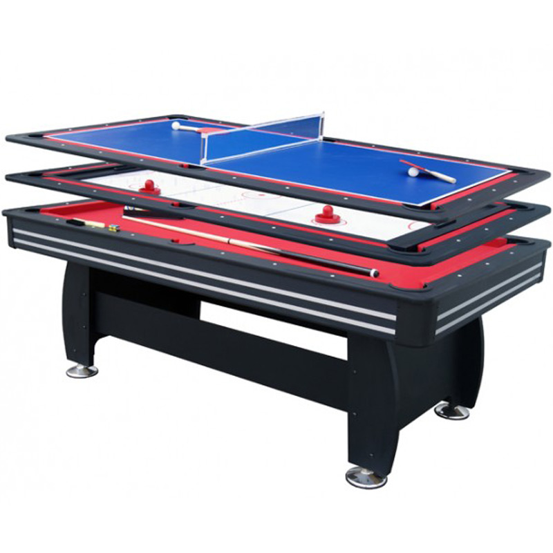 Walker and Simpson 7ft Gamesmaster 3 in 1 Deluxe in Black