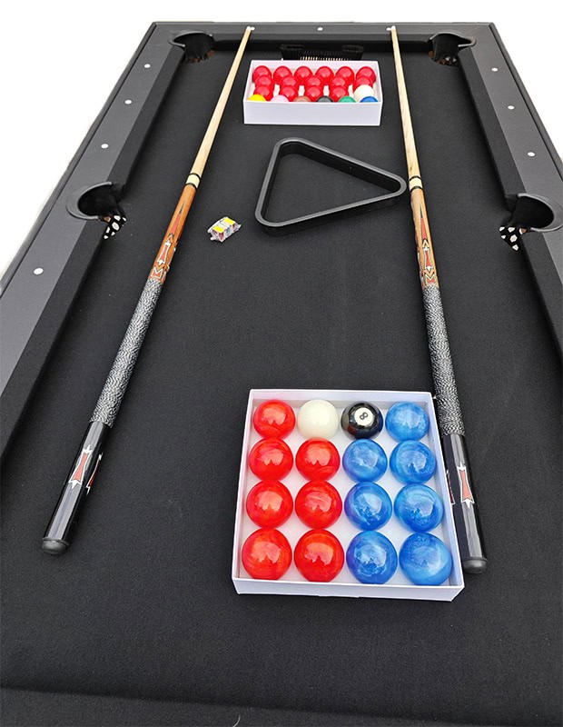 Walker & Simpson Vegas Deluxe 6ft Slate Pool Table with Dining Top