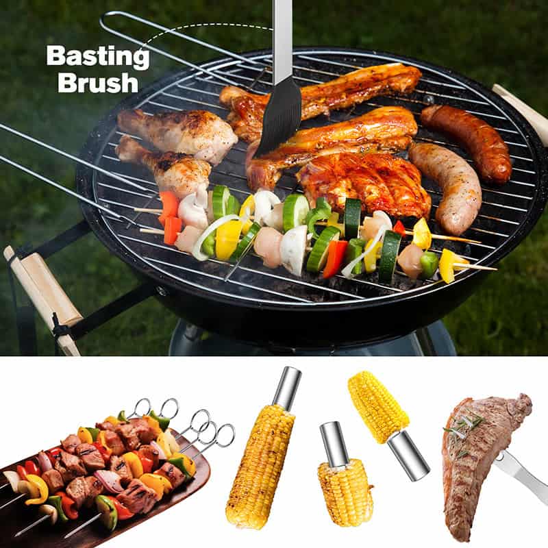 Embermann Prestige 6 Burner Gas Barbecue with Side Burner, Free Heavy-Duty Cover & Deluxe BBQ Tool Set