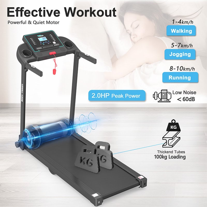 BodyTrain S80 Motorised Folding Bluetooth Treadmill