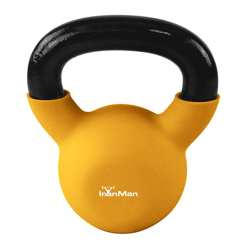 Ironman Cast Iron Coated Kettlebell Set (4kg, 6kg, 8kg)