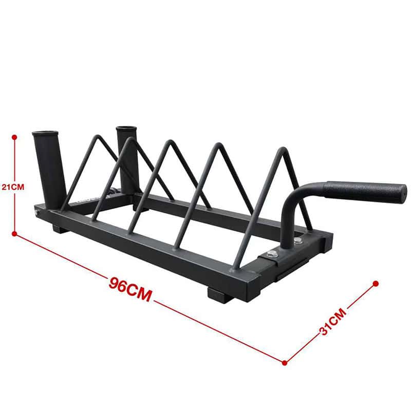 IronMan Horizontal Weight Plate Rack with Wheels